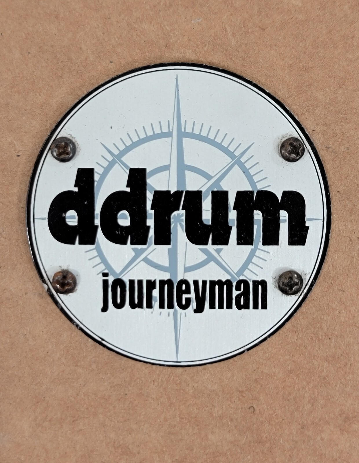 ddrum Journeyman Drum Badge with Mounting Screws