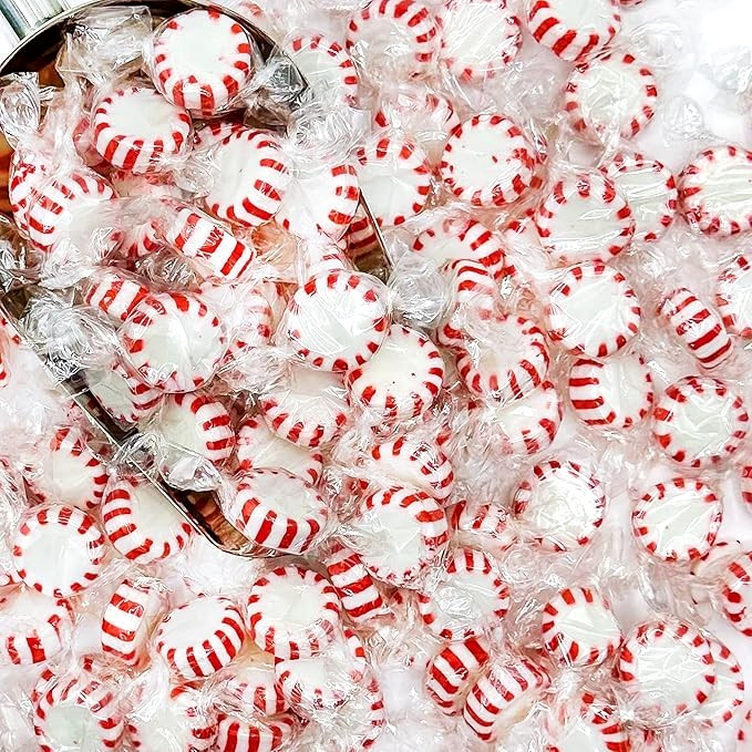 Starlight Mints Peppermint Hard Bulk Candy | Individually Wrapped | 1,2,3,4,5 LB