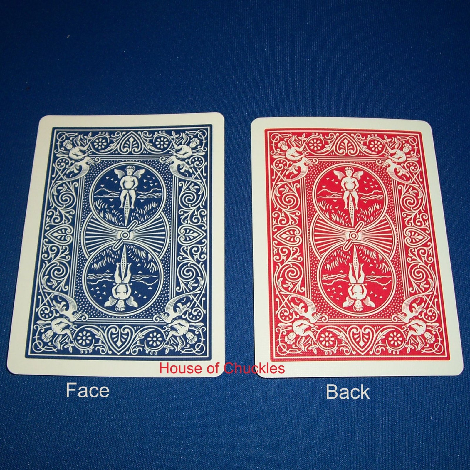 Double Back Blue / Red, Bicycle Playing Card Gaff Deck
