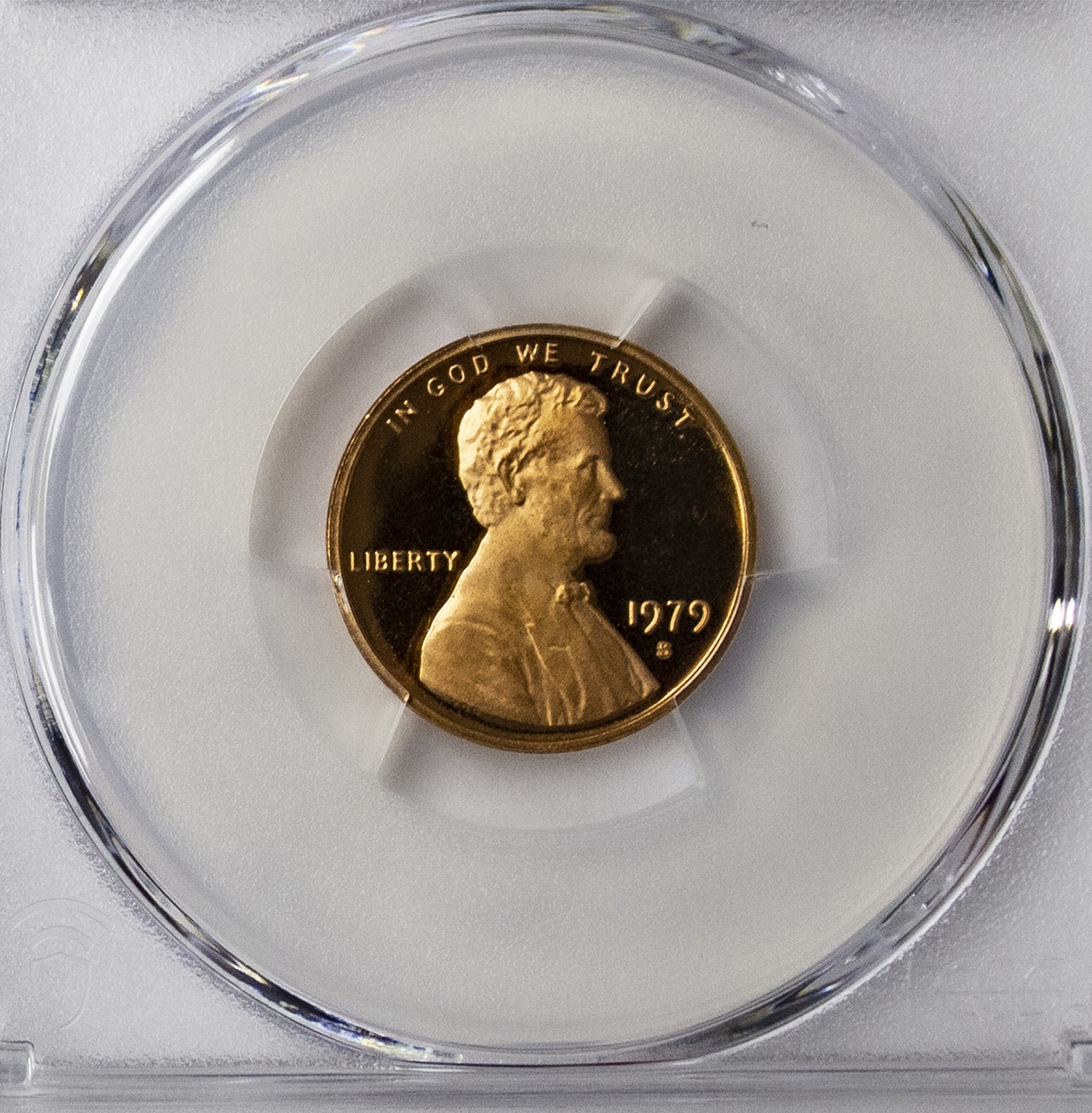 1979 -S Lincoln Cent Gem Proof Type 2 (Clear S) PCGS DCAM PR69RD