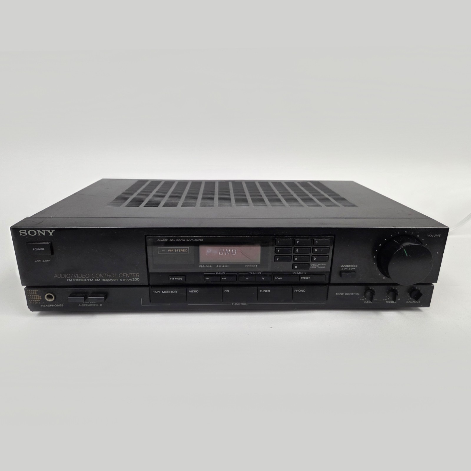 Sony STR-AV200 AM/FM AV/Stereo Receiver w/ Phono – Tested/ Working (USED)