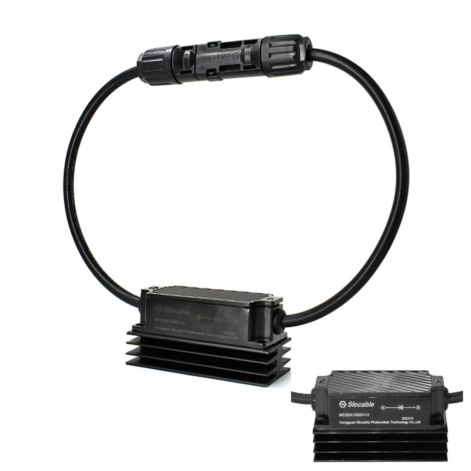 Solar Anti-Reverse Diode Cable,1600V 55A with IP67 Solar Panel Connector for ...
