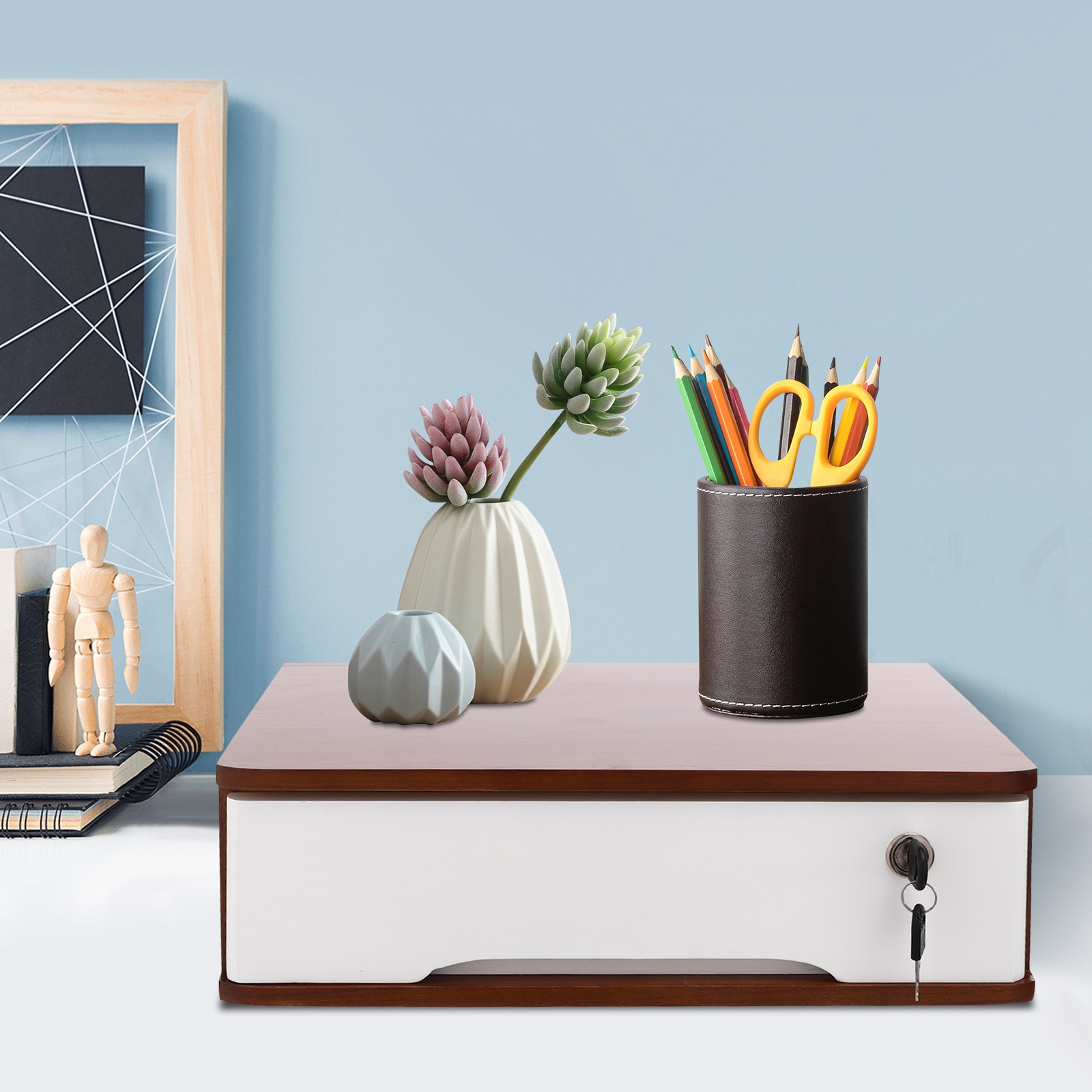 Single Ayer Drawers Desktop Storage Box Bedroom Furniture Wooden Jewelry Boxes