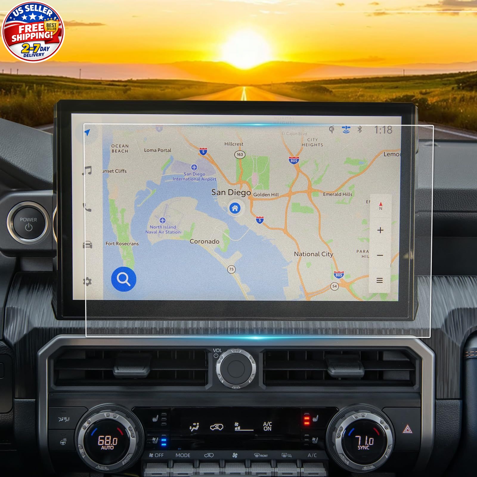 2025 4 Runner Screen Protector Anti Glare Matte for 2025 2026 Toyota 4Runner (Li