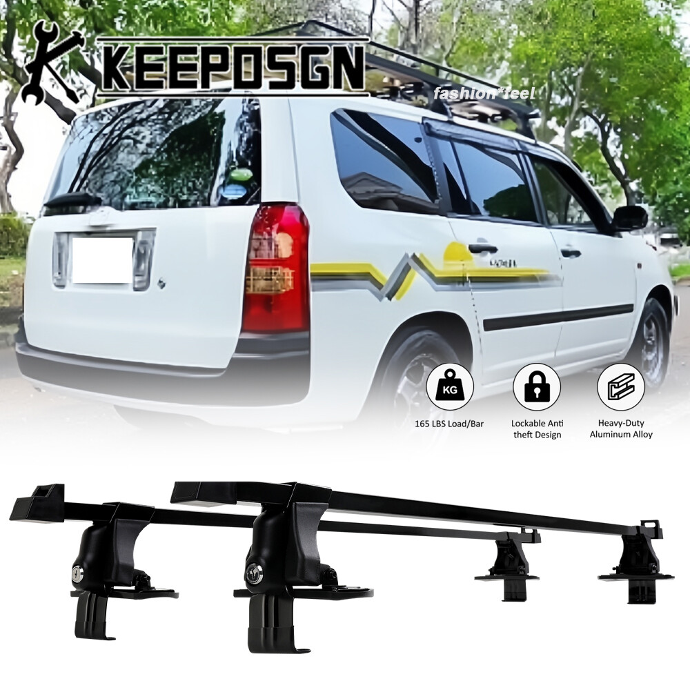 Top Roof Rack Cross Bars Cargo Carriers Luggage Lock Aluminum for Toyota Probox