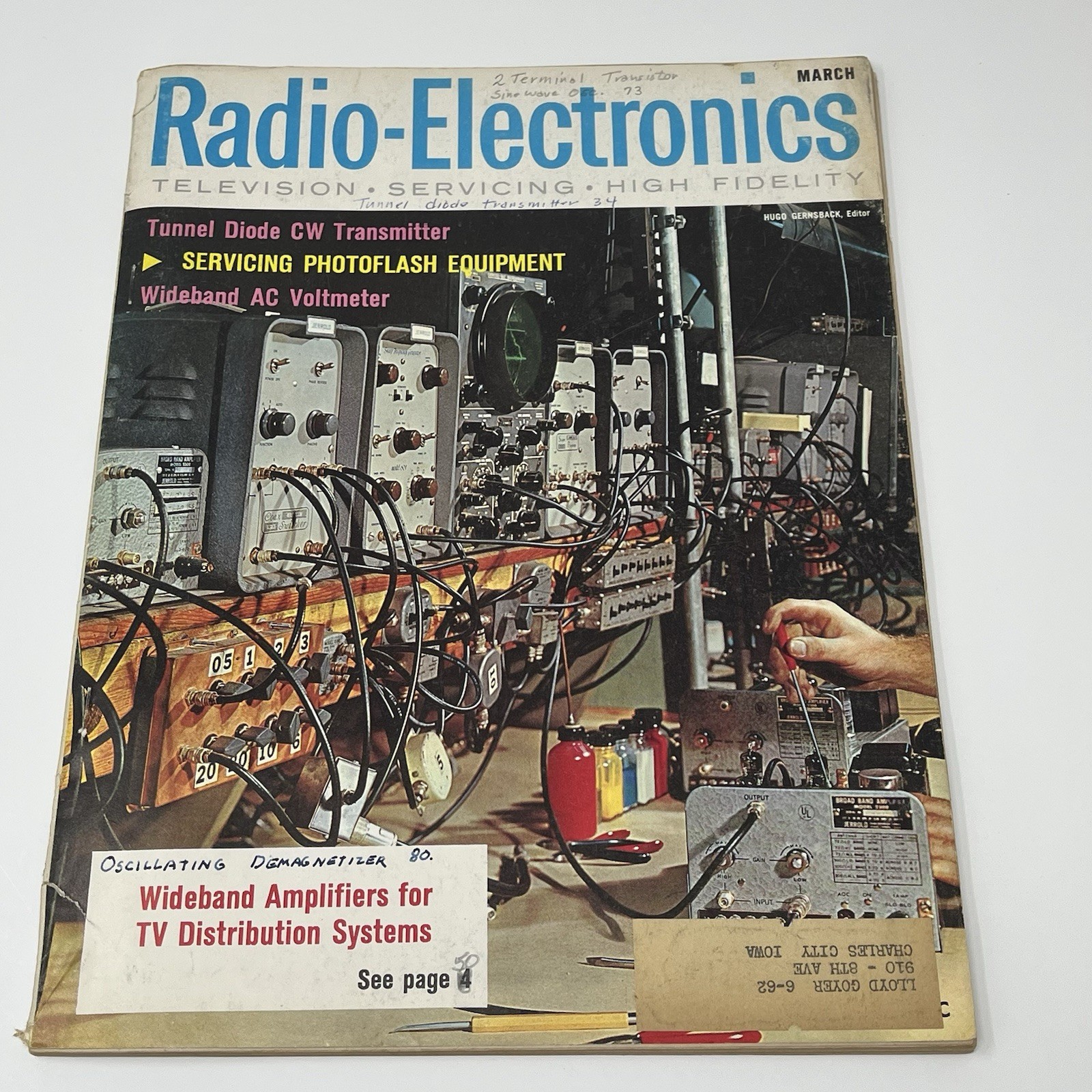1961 Radio Electronics Television Servicing High Fidelity Magazine TV Photoflash