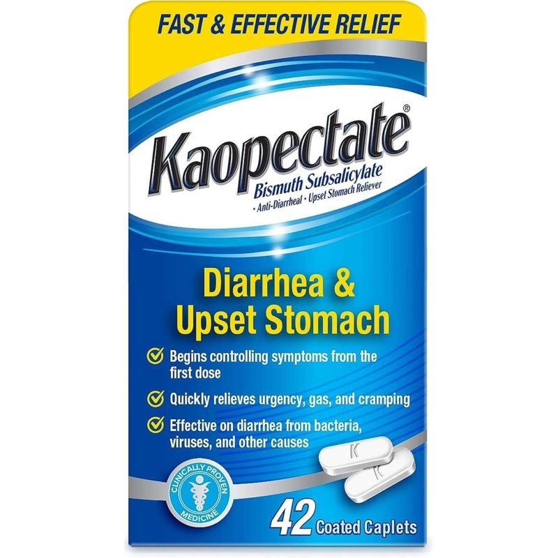 Kaopectate Multi-Symptom Relief Antidiarrheal Upset Stomach 42 Count(2 PACK)