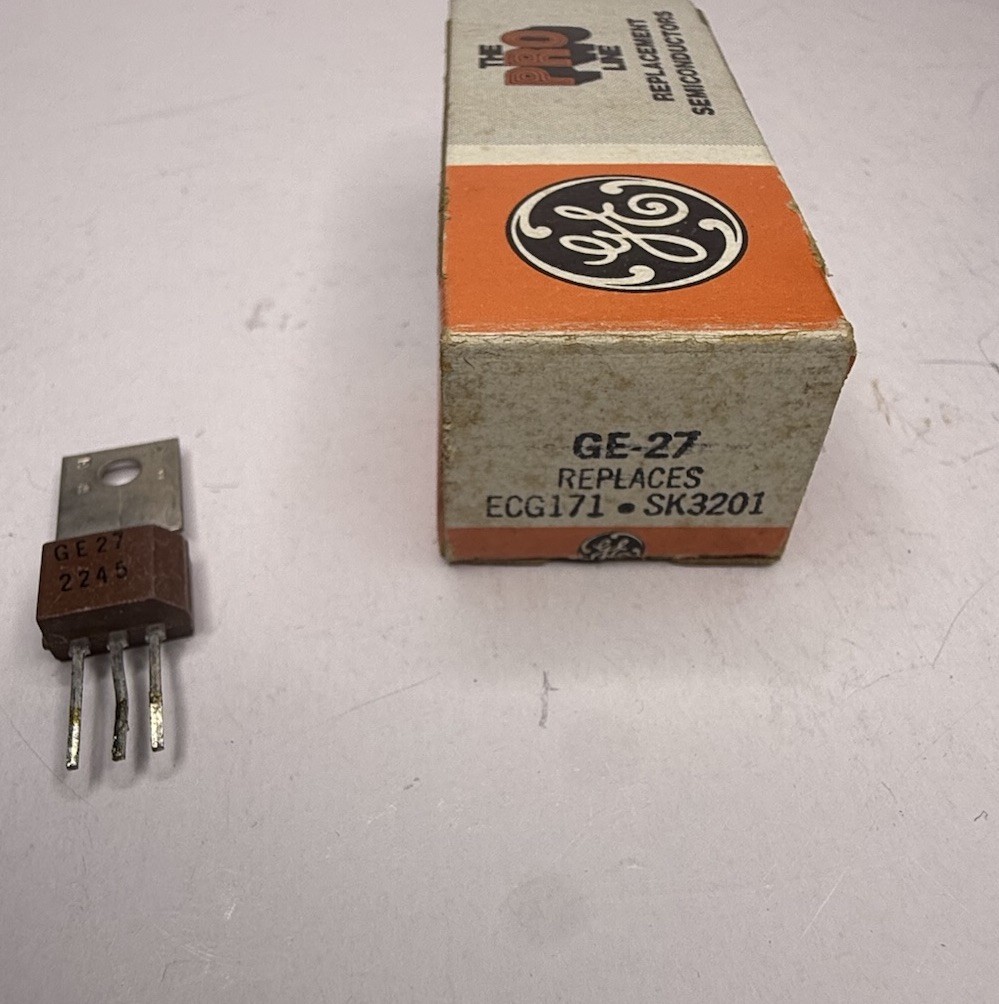 GE-27 Power Transistor Vintage NOS Replaces ECG171 SK3201 USA