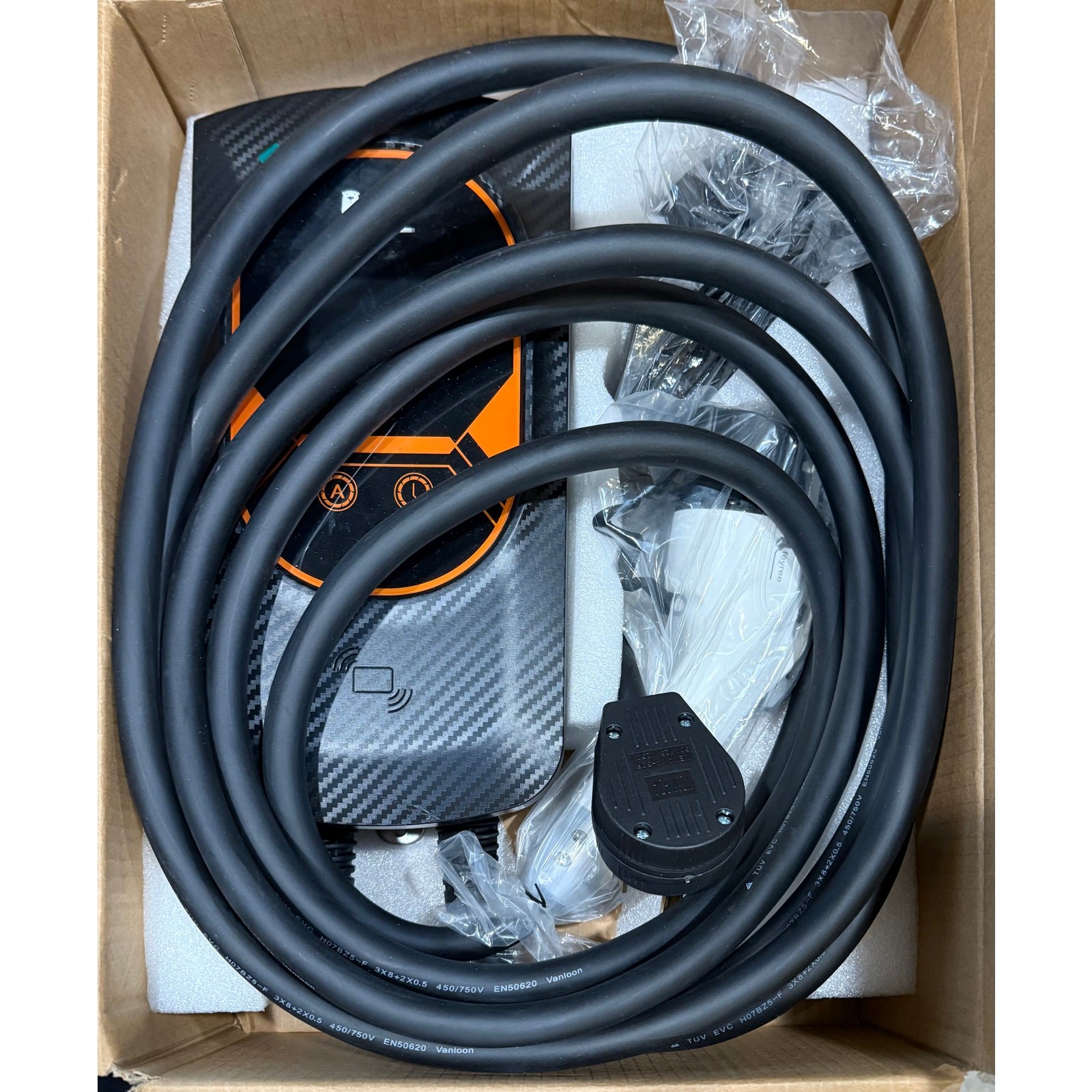 FeyRee EV Charger Type2 Cable 32A 7.6kW Dynamic Load Balancing EVSE Wallbox