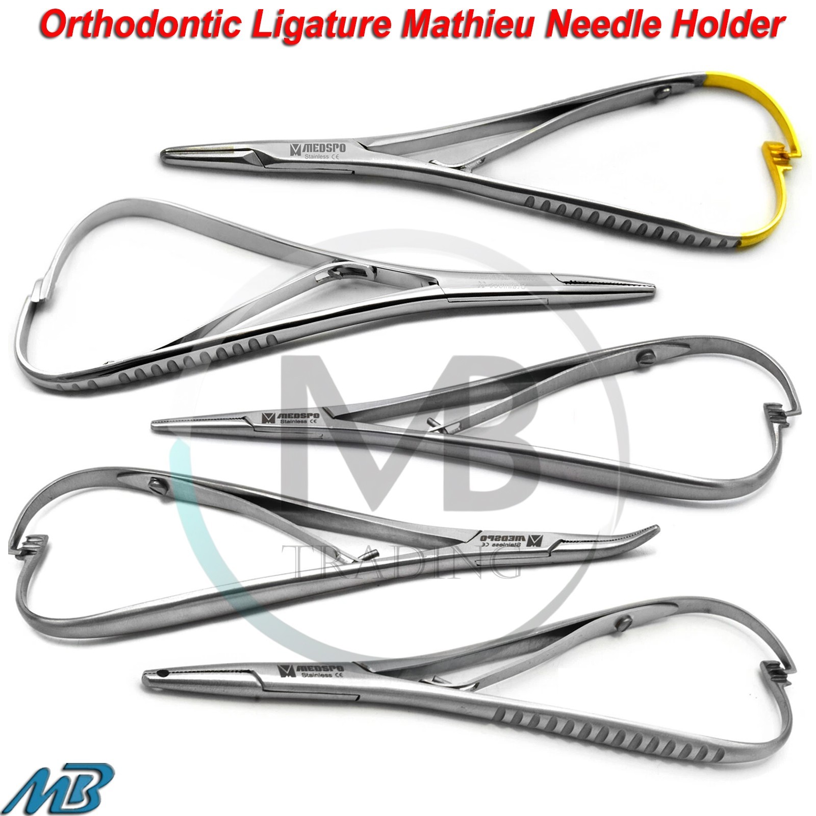 Dental Mathieu Ligature Pliers Orthodontic Needle Holder Suture Forceps Ortho CE