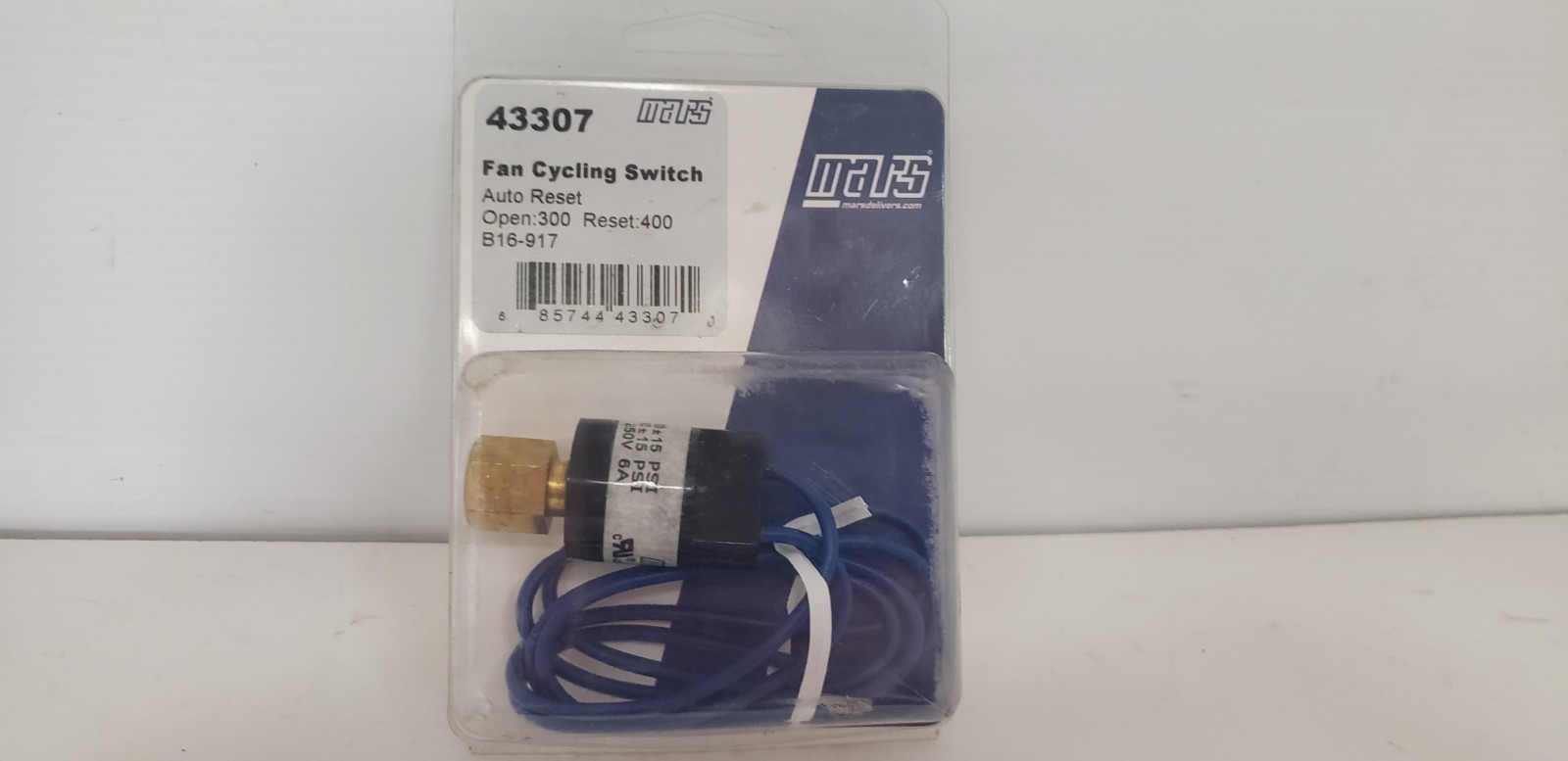 MARS 43307 FAN CYCLING SWITCH, AUTO RESET, B16-917, NIB
