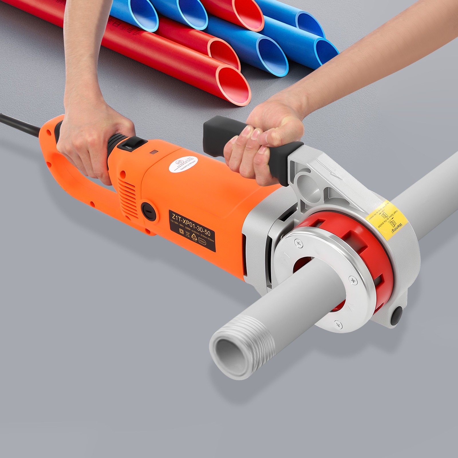 Handheld Electric Pipe Threader Threading Machine W/6 Pipe Cutter 1/2" - 2"