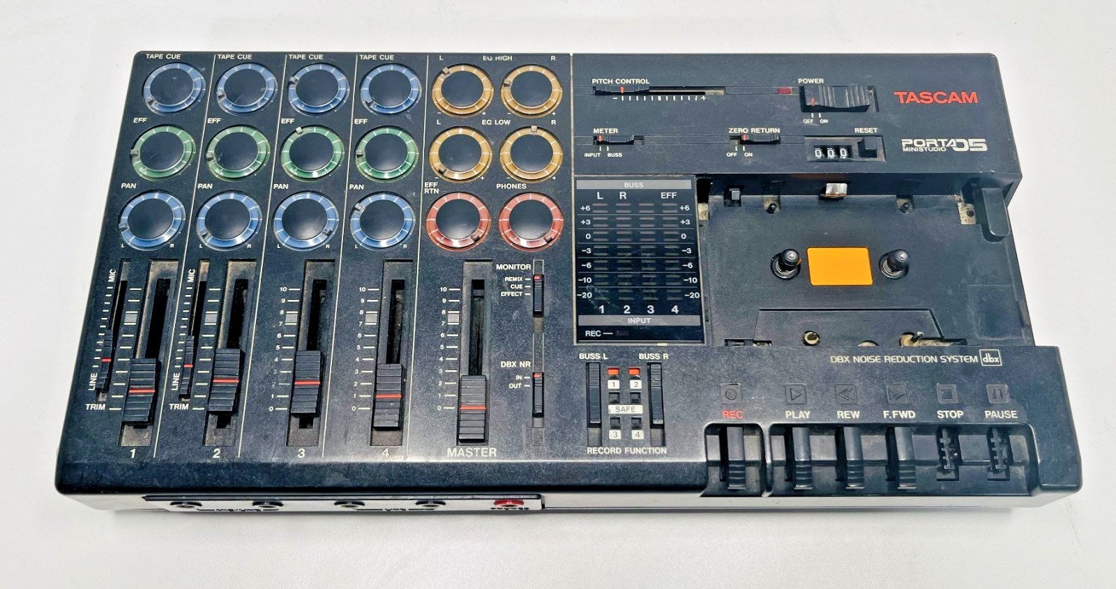 Tascam Porta 05 Ministudio 4-Track Cassette Multitrack Recorder No Power