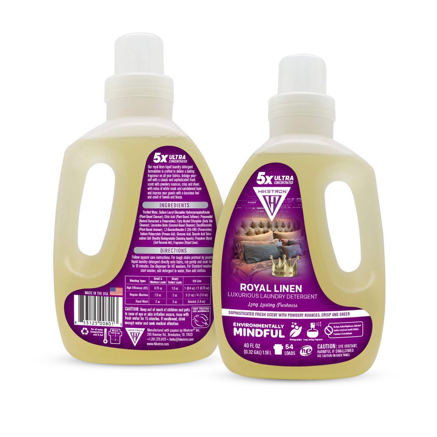 Hiketron Royal Linen Long Lasting Scented Liquid Laundry Detergent