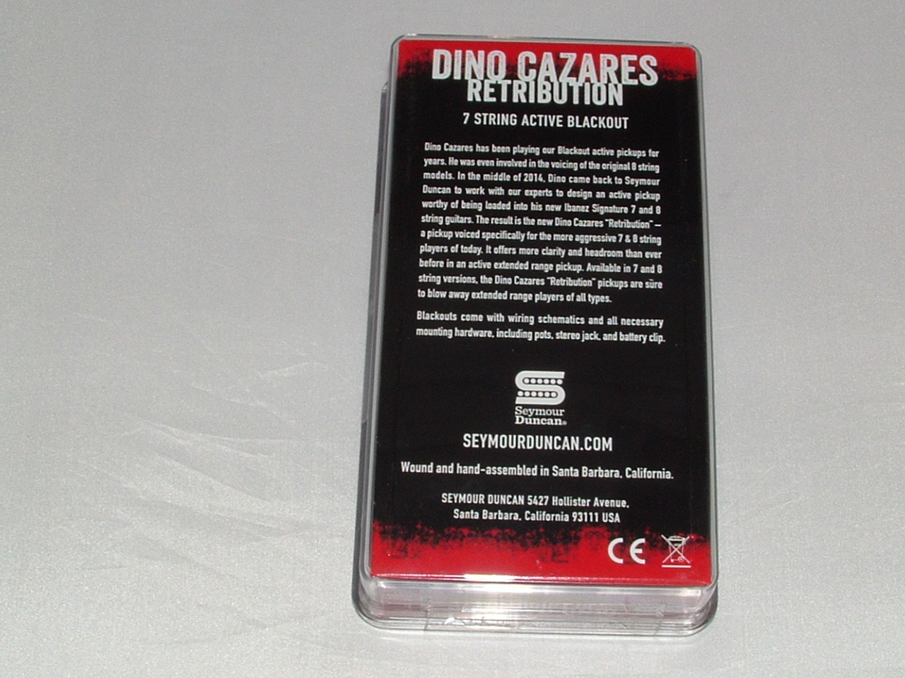 Seymour Duncan Dino Cazares Retribution 7 String Passive Mount Bridge New