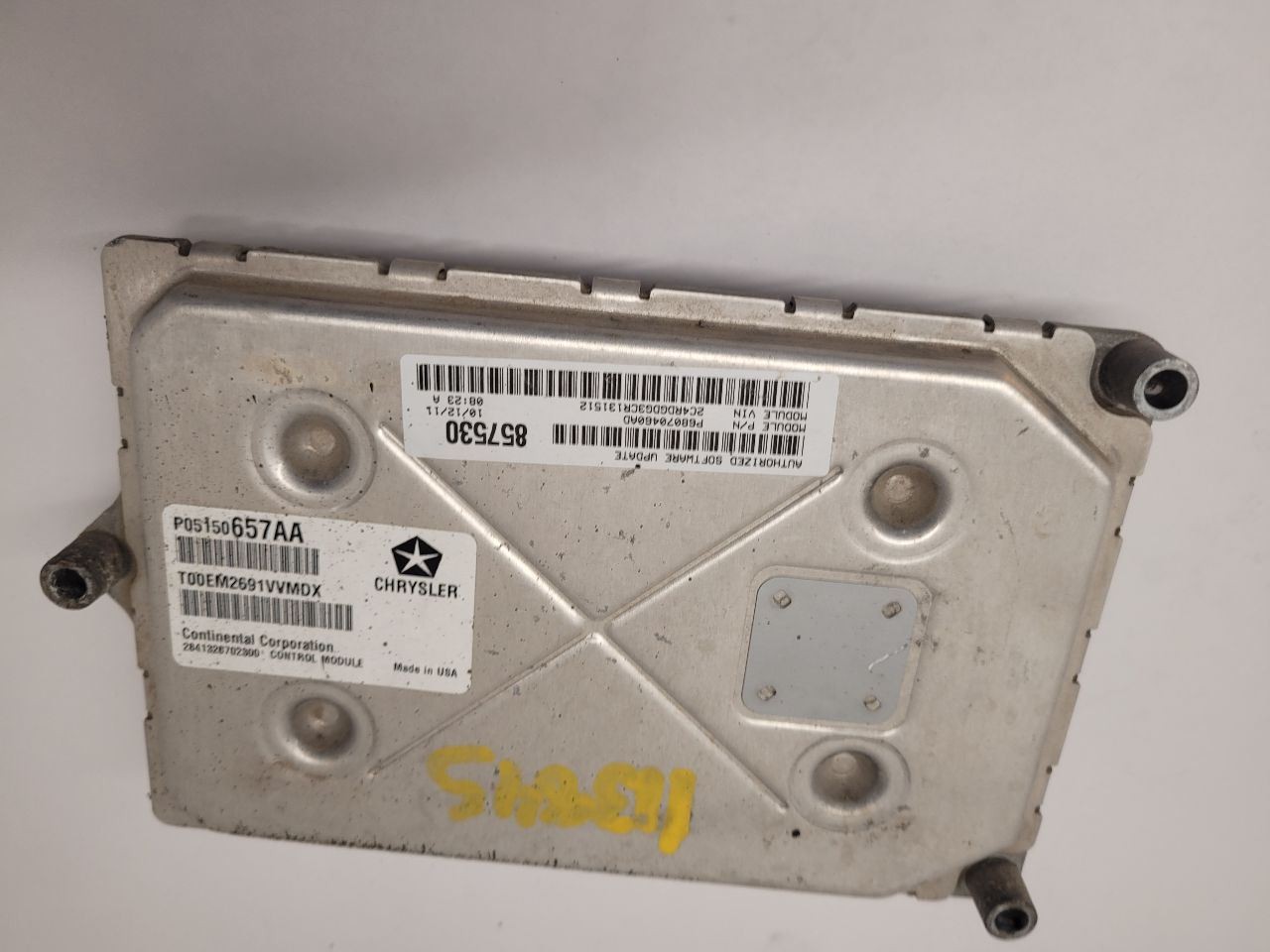2012 DODGE CARAVAN Engine ECM Electronic Control Module 3.6L 05150657AA