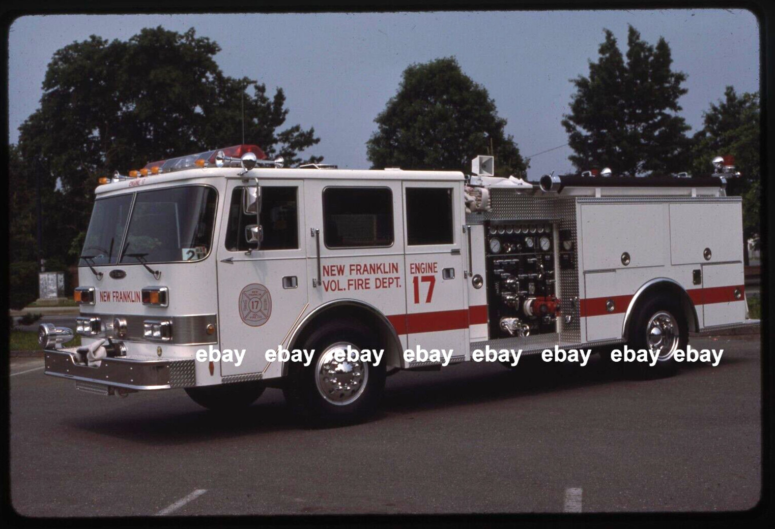 New Franklin PA 1987 Pierce Arrow pumper Fire Apparatus Slide