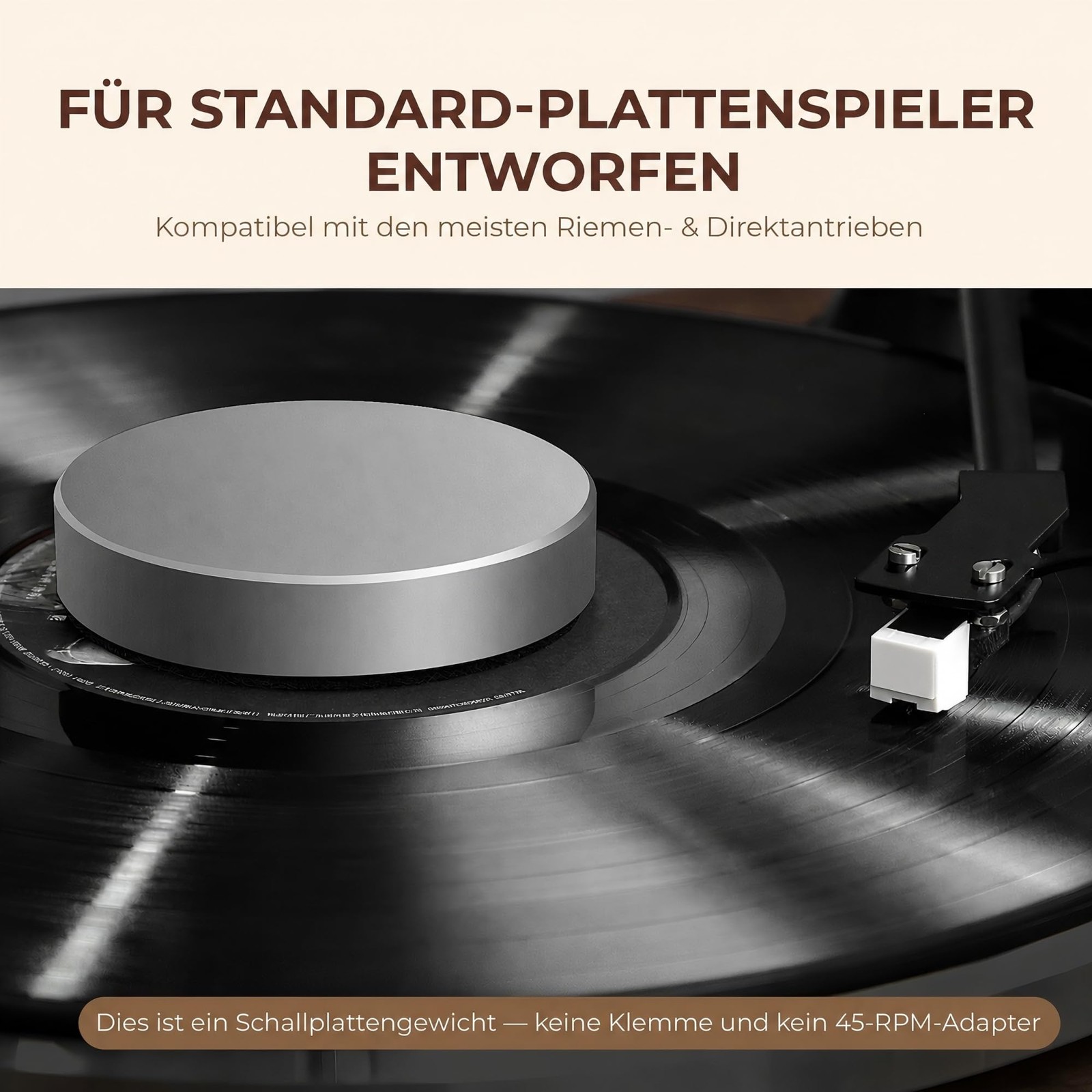 Qlearsoul Record Weight Stabilizer Silver 200g