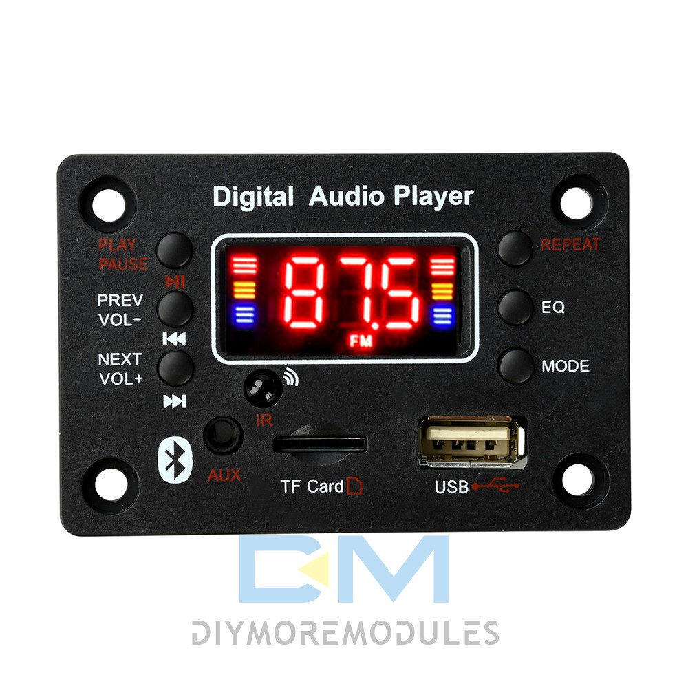 Audio Amplifier Board 2*25W 2CH Bluetooth 5.0 MP3 Decoder Board with Amplifier
