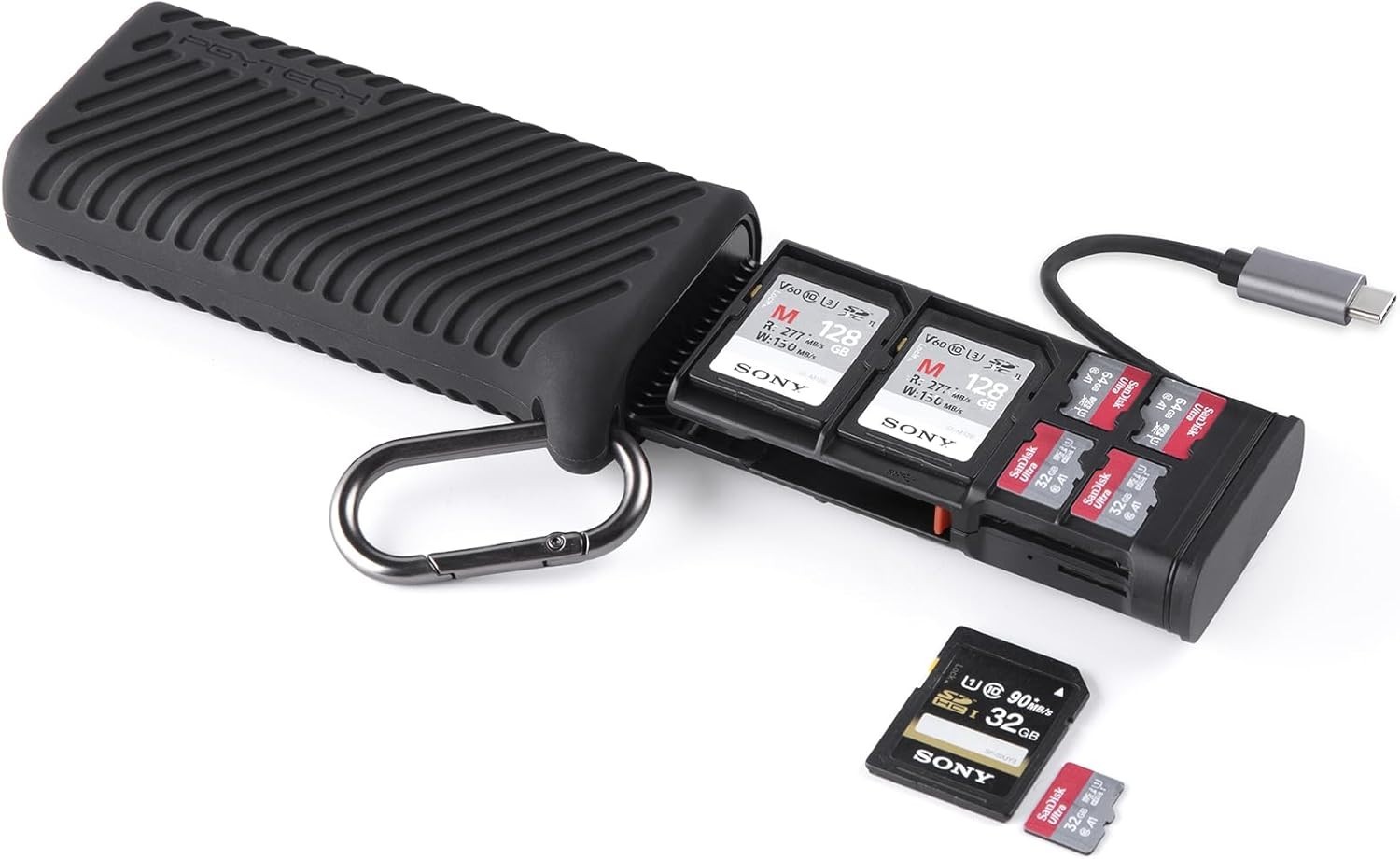 High-Speed 2-in-1 SD Card Reader Type-C Adapter