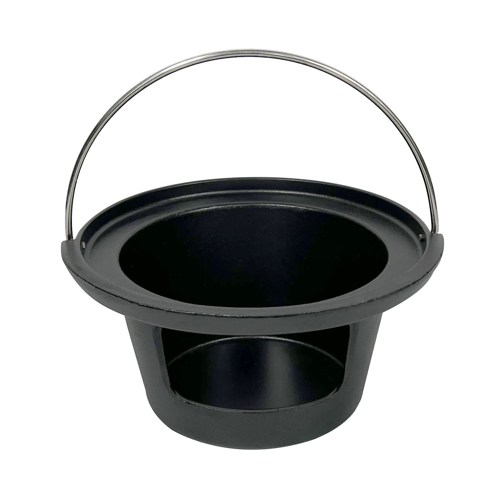Cast Iron Ash Can for Medium Big Green Egg - Easy Charcoal Ash Cleanup