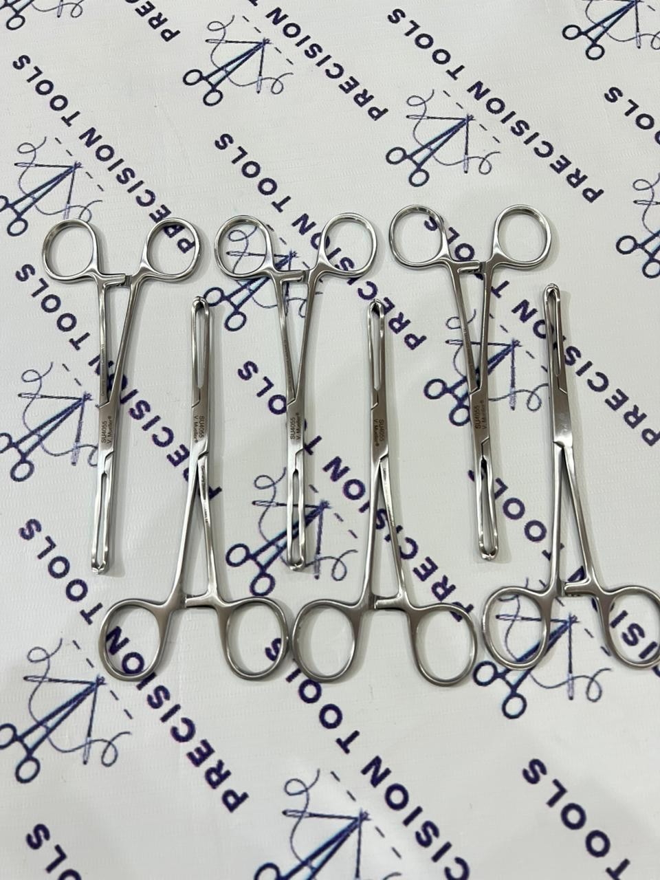 V. Mueller Allis Tissue Forceps 6” Standard Pattern 5 X 6 Teeth SU4055 Lot of 6