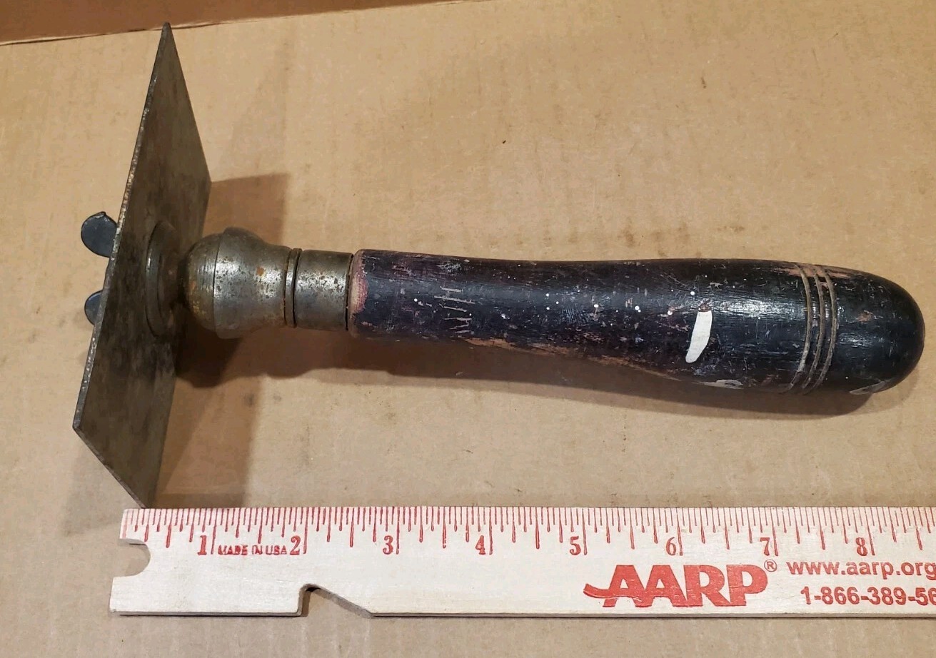 Vintage L.S. Starrett Co. Swivel Head Cabinet Scrapper, old Carpenter Tool