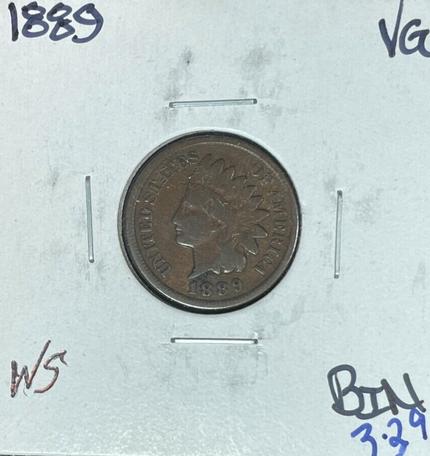 1889 INDIAN HEAD CENT ~ VG ~NICE COIN~