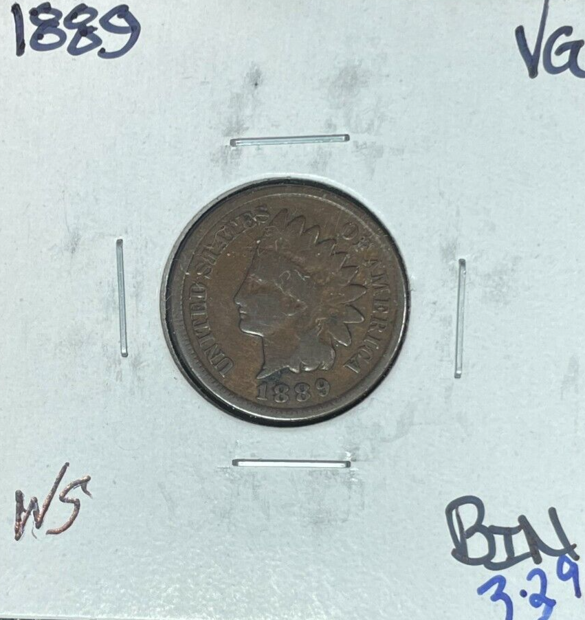 1889 INDIAN HEAD CENT ~ VG ~NICE COIN~