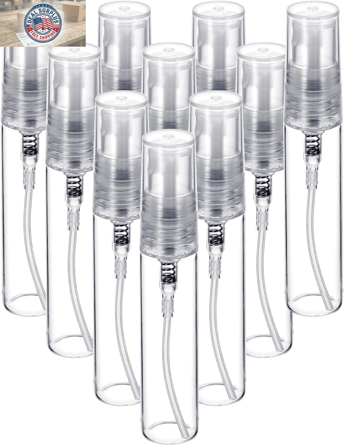 5Ml Perfume Bottle, 10 Pack Mini Spray Bottle | Empty Fine Mist Refillable Small