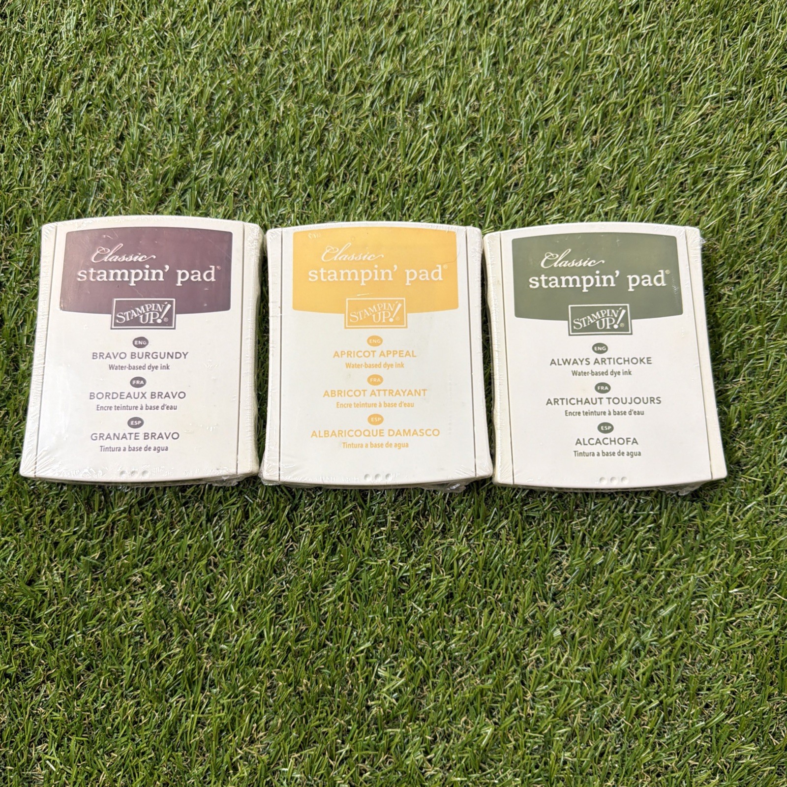 Lot of 3 Stampin' Up Classic Ink Pads Sealed New
