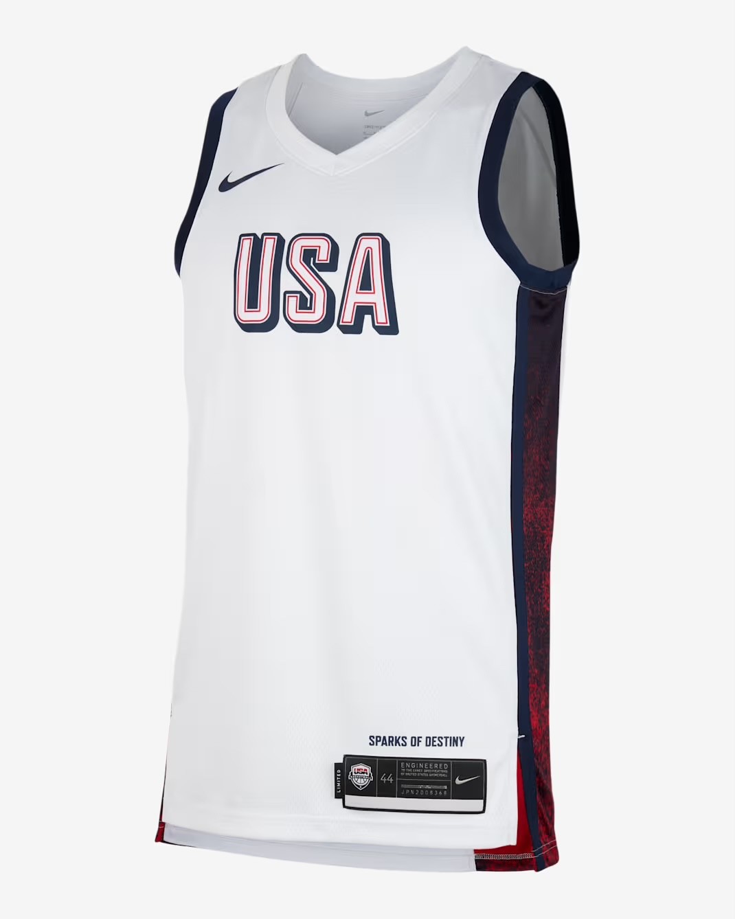 Size S USAB Limited Home Men's Nike Basketball Jersey FV5517-100