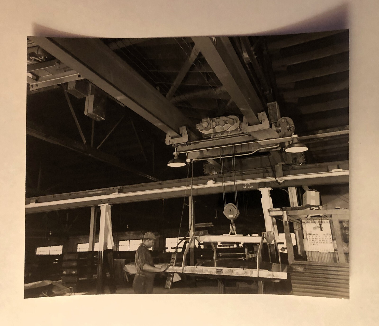 INDUSTRIAL MANUFACTURING MACHINERY FOUNDRY PHOTO 1951 CHICAGO GRINDING CALENDAR