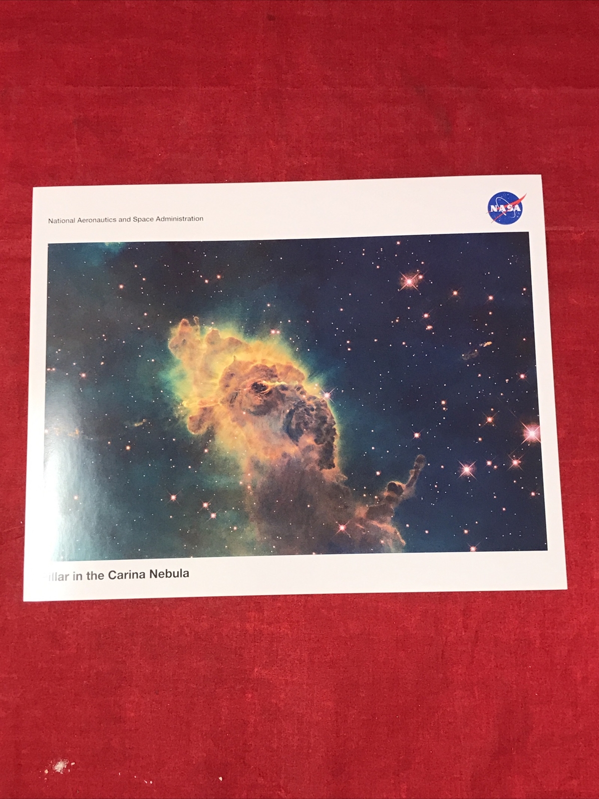 NASA Picture Pillar in the Carina Nebula - 8X10 Photograph