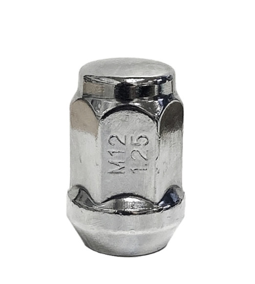 ASCOT LN-16 LUG NUTS 12MM X 1.25 BULGE ACORN 3/4" HEX - 20 PACK FOR CHEVY