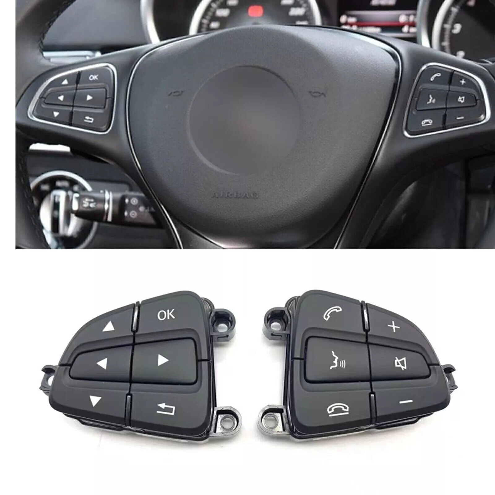 Steering Wheel Control Switch Button For Mercedes Benz W231 W172 2016-2019