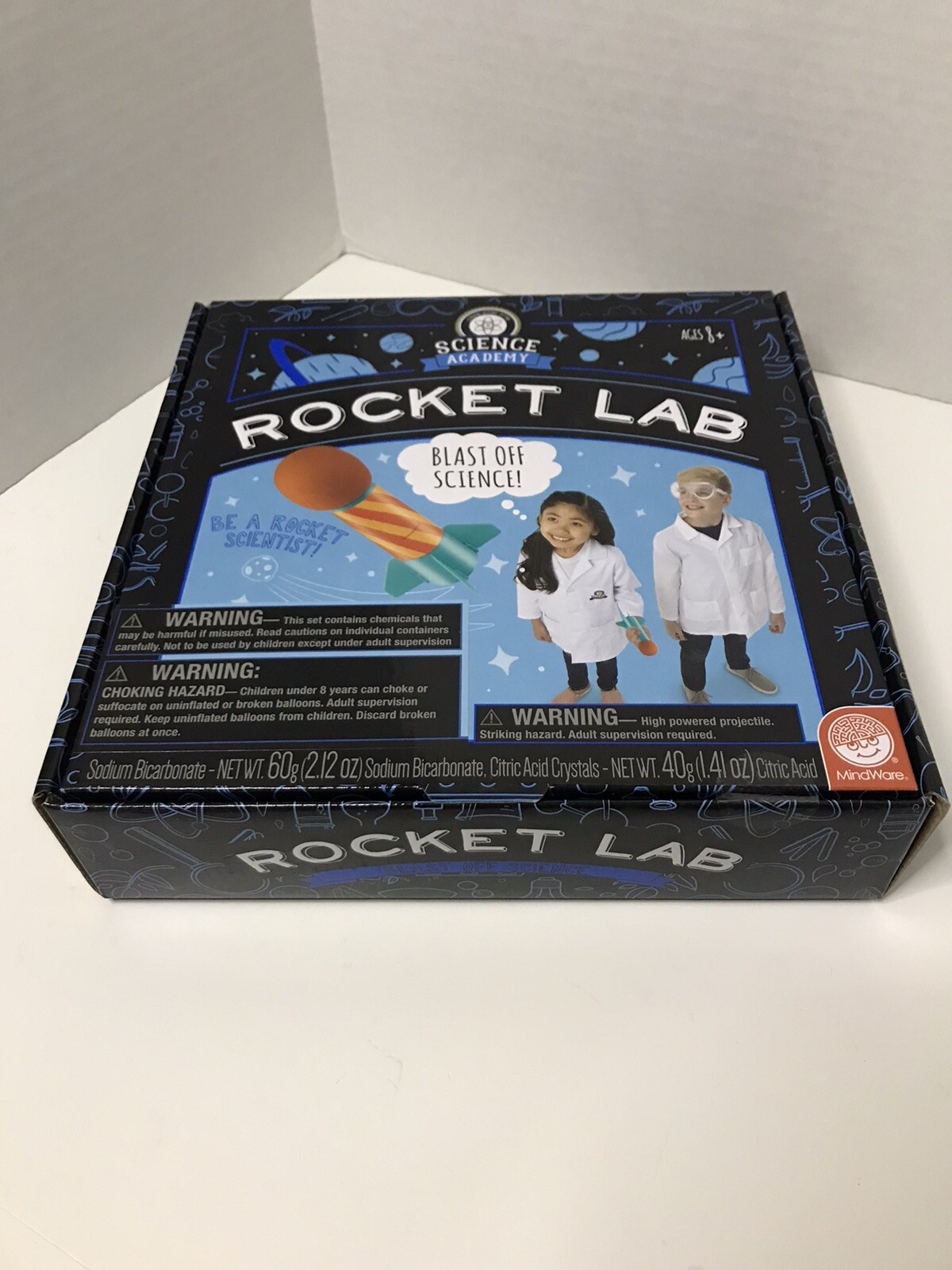 Mindware Science Academy Rocket Lab New Kids Learning Building 2 Rockets