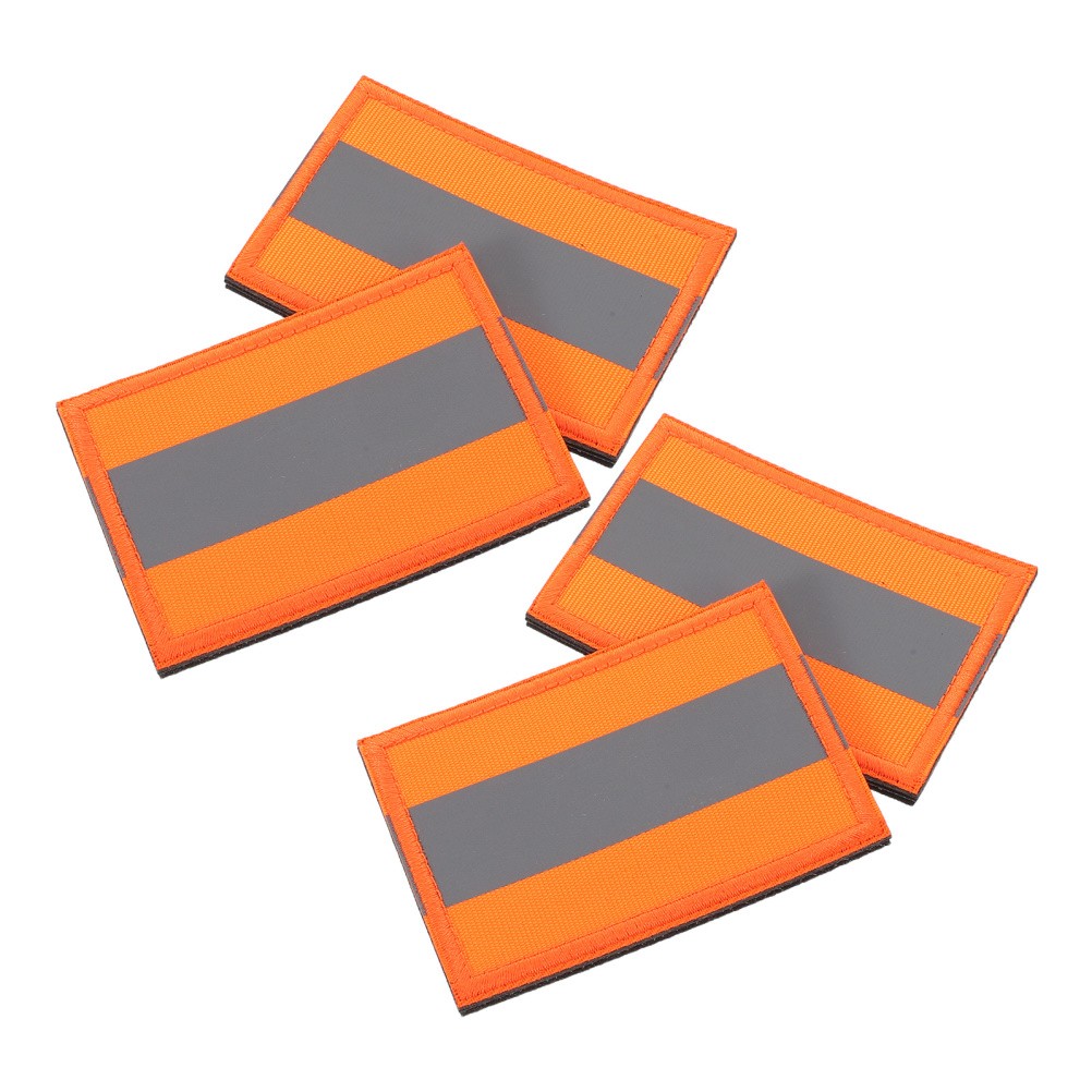 4 Pcs Rain Jackets Security Patch Reflective Night Camping Hiking