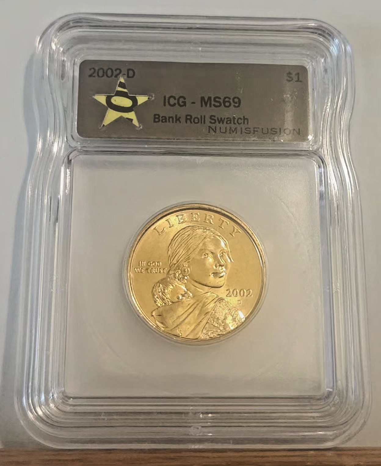 2002 D Sacagawea Native Dollar $1 Coin ICG MS69 ICG Austin Hutto Signed