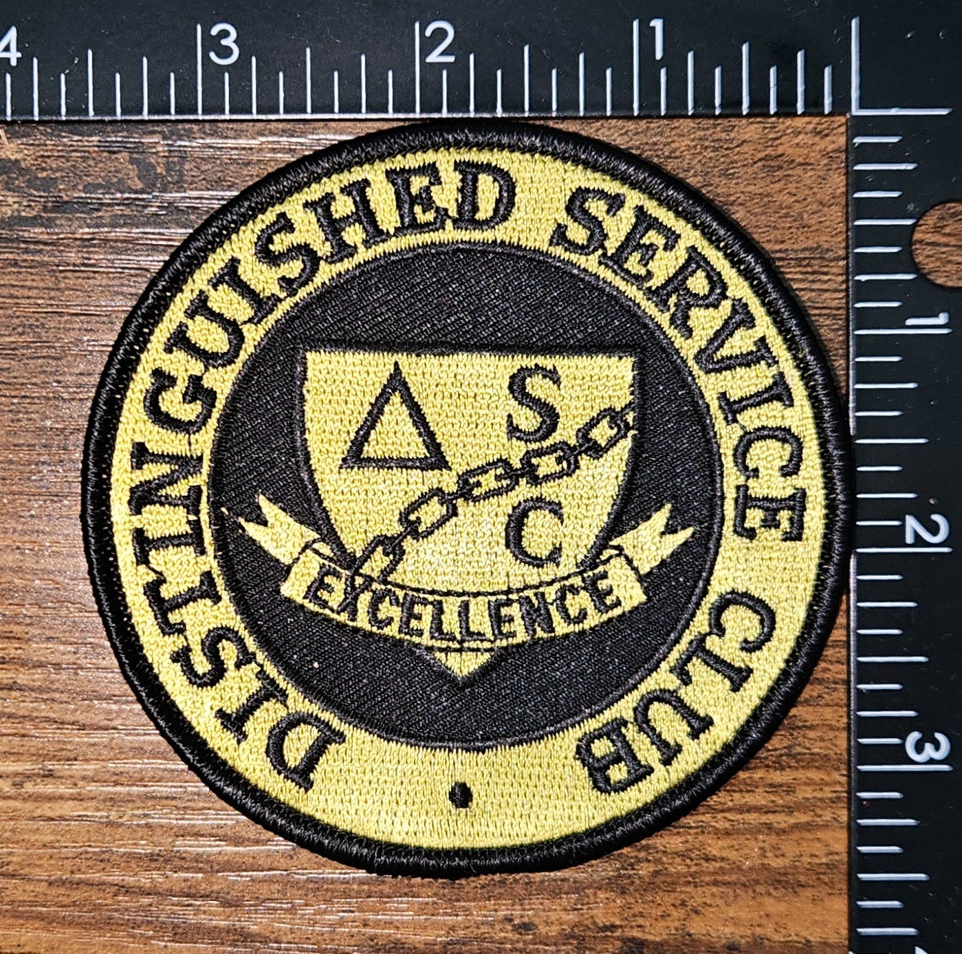 Distinguished Service Club Excellence Military Patch