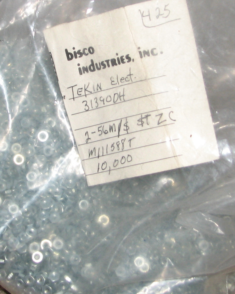 50qty #2-56 Hex Nut Zinc Coated