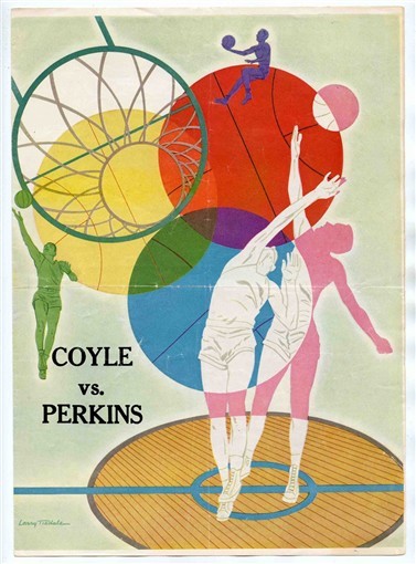 Coyle vs Perkins High School Girls & Boys Basketball Program Oklahoma 1960