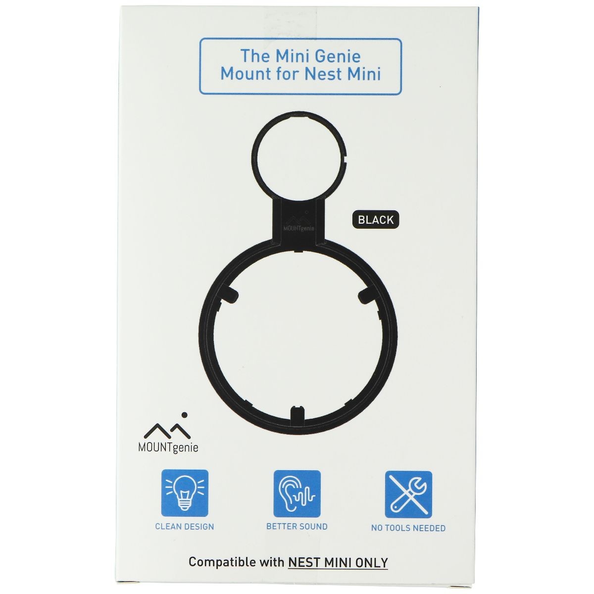MOUNTgenie Mount for Google Nest Mini - Black