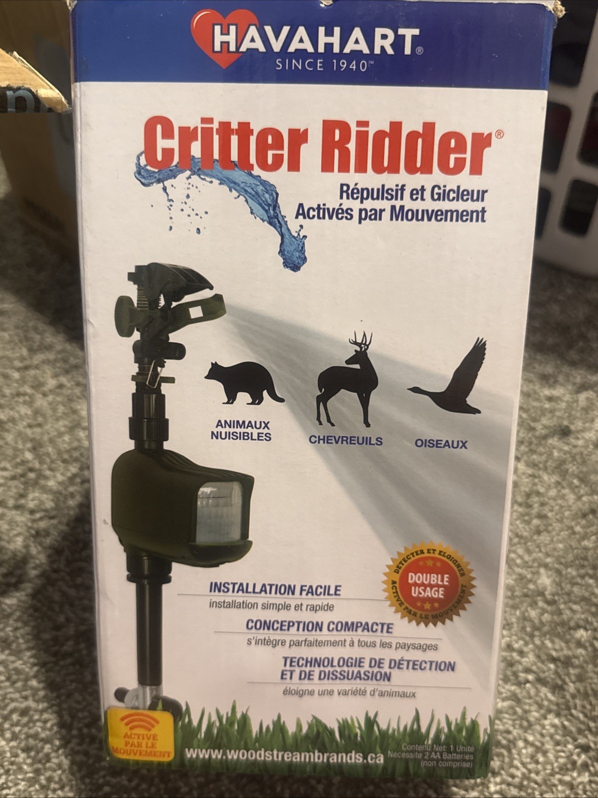 Havahart Critter Ridder Motion Activated Animal Repellent Sprinkler New In Box