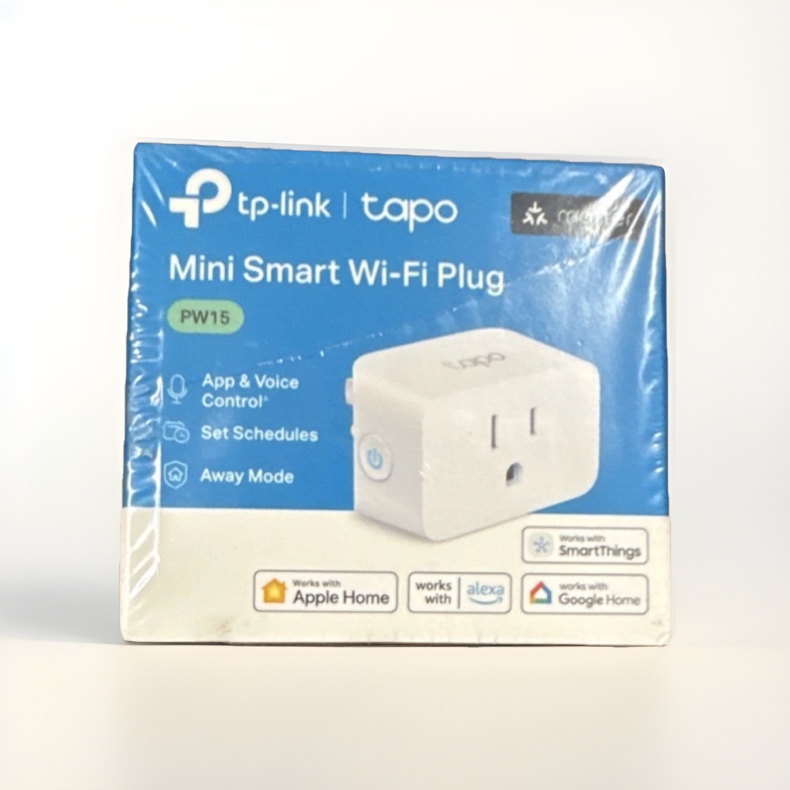 TP-LINK Tapo Mini Smart Wi-Fi Plug PW15 Matter Compatible App-Controlled White