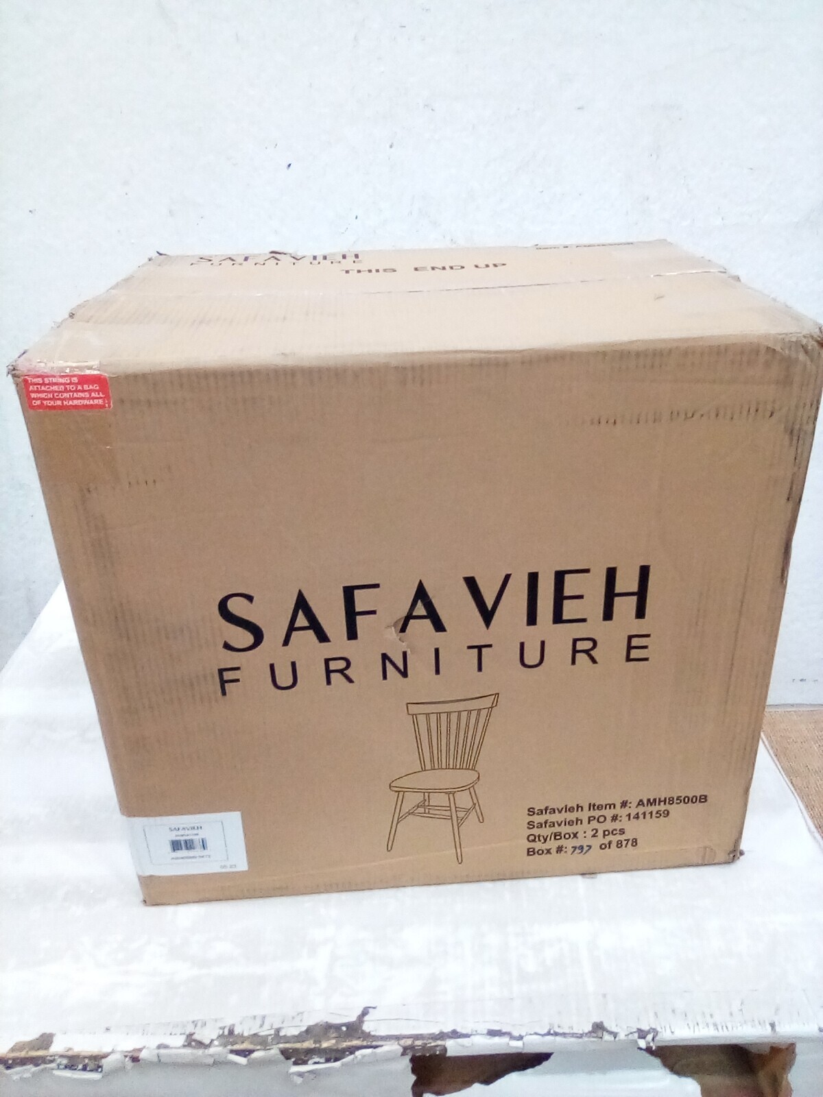 Safavieh PARKER SPINDEL SIDE CHAIR, Reduced Price 2172728896 AMH8500B