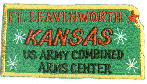 US ARMY POST PATCH, FORT LAVENWORTH KANSAS. US ARMY COMBINED ARMS CENTER