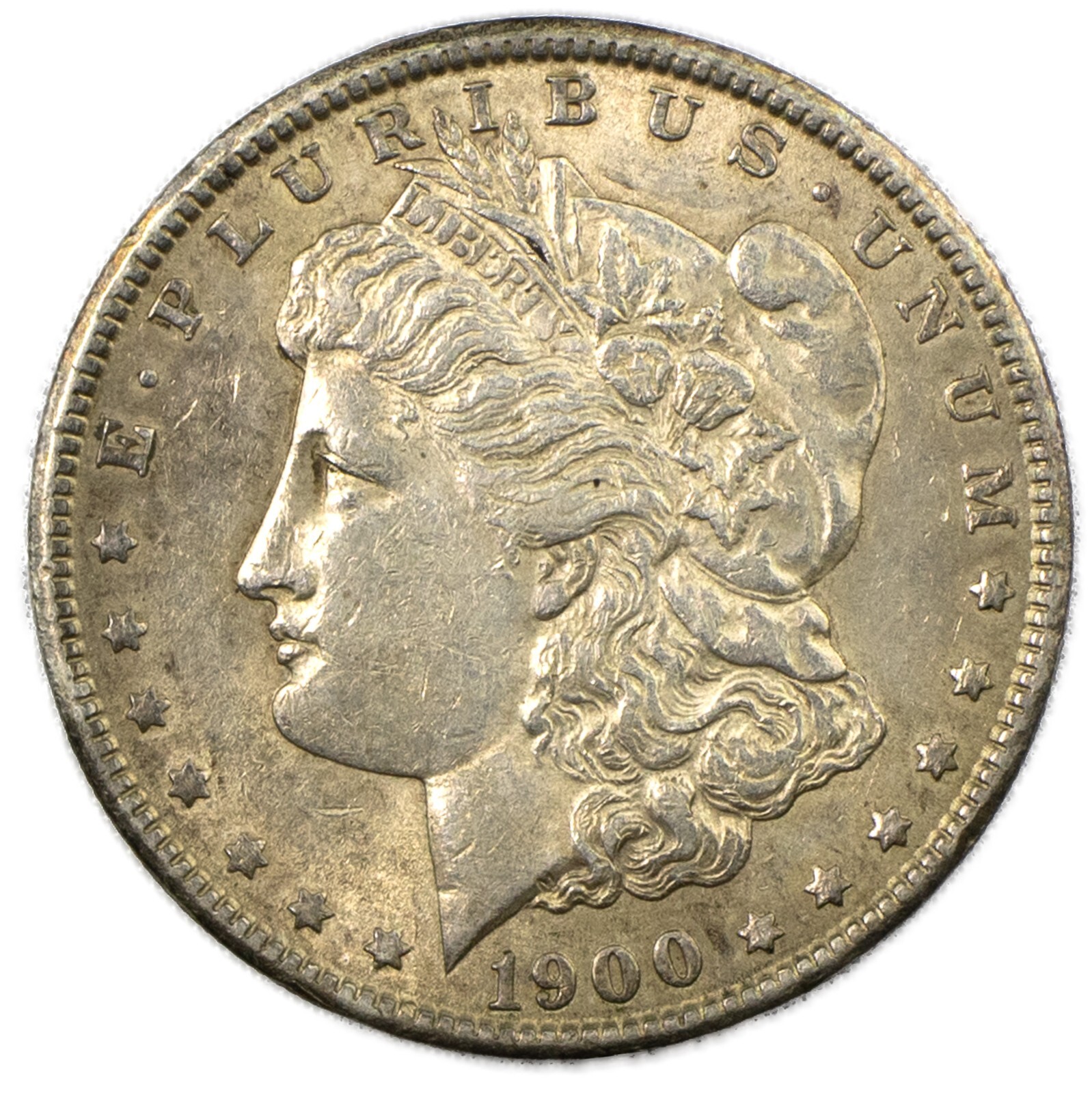 1900-P Morgan Silver Dollar Philadelphia Almost Uncirculated AU+