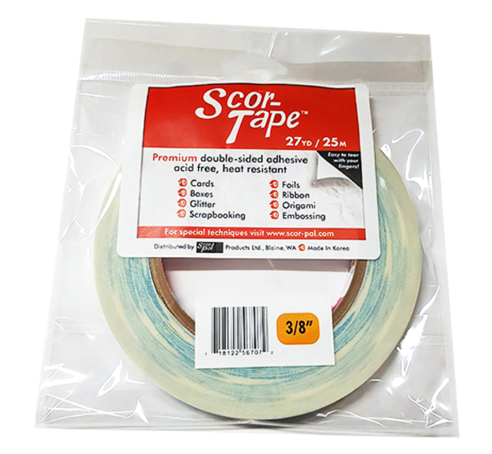 Scor-Pal Scor-Tape, 375" X27yd
