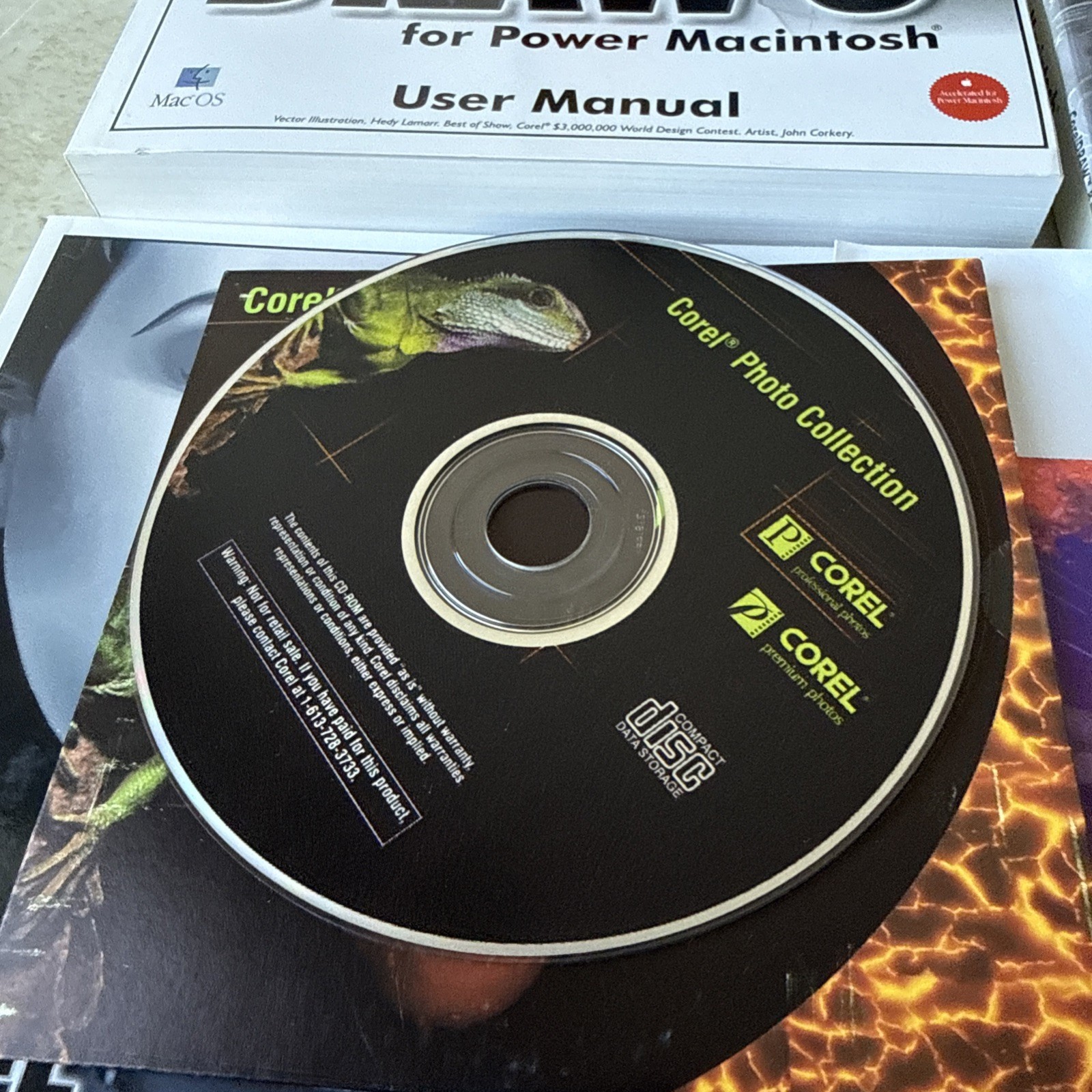 Corel Draw 8 Power Macintosh Software Complete CDs & User Manuals